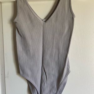 Gray bodysuit